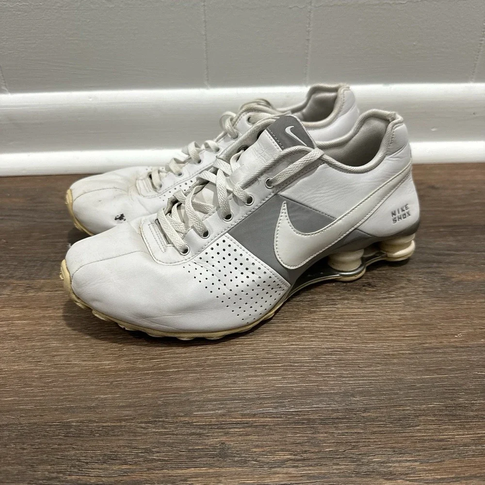 VTG 90s Y2K Nike Shox White Gray Sz 7.5 Collectible Old‎ READ